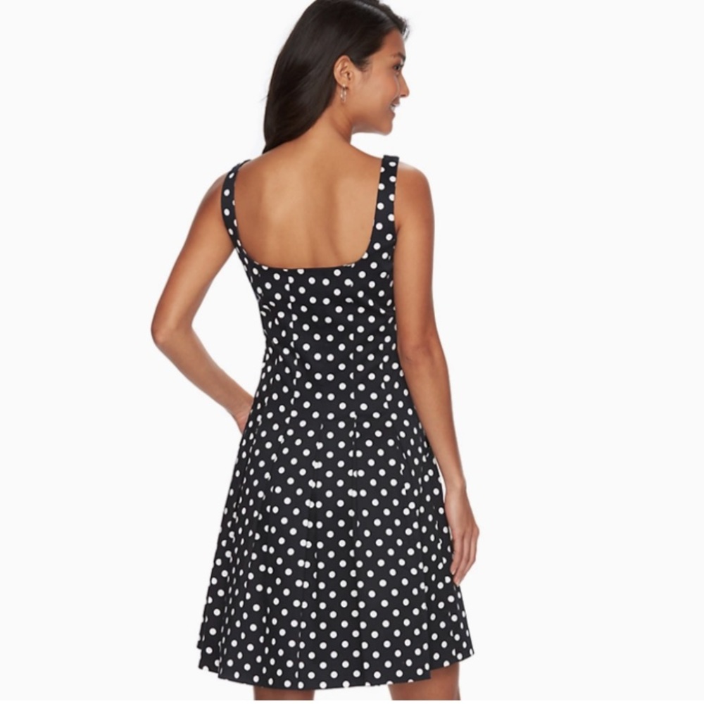 Lauren Ralph Lauren Womens Dress Size 14 50s Polka Dot